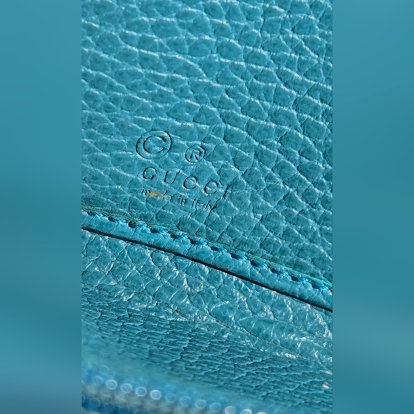 Gucci Teal Leather Wallet - Picture 14 of 16